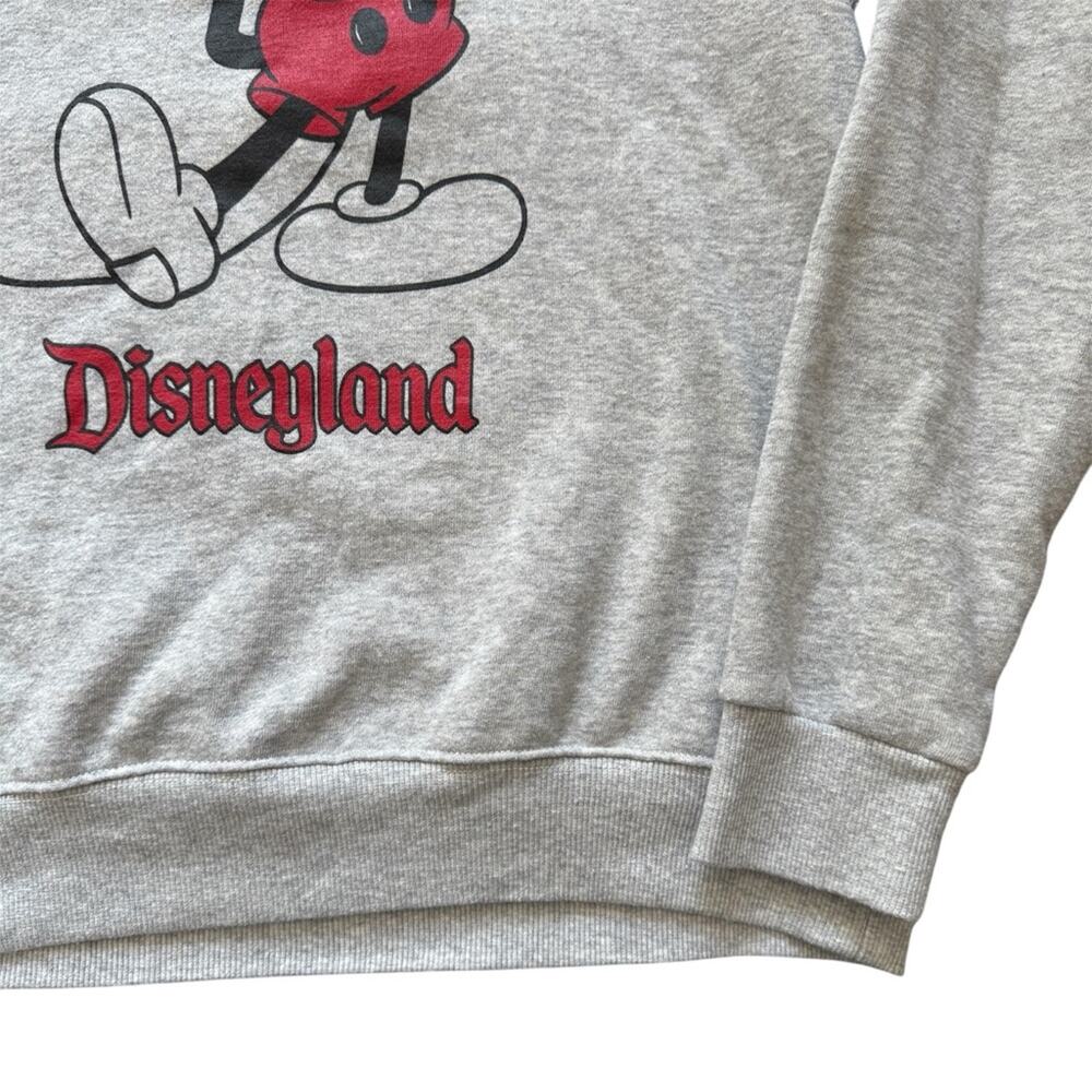 Disneyland Women’s Gray Crewneck Sweatershirt With Mickey Mouse Medium Disney - Picture 4 of 10